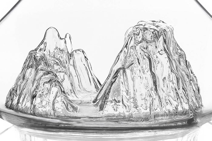 Carafe à vin Alaskan Maker Topographic Grand Canyon en verre cristallin