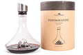 Carafe à vin Alaskan Maker Topographic Mont Blanc en verre cristallin soufflé à la main