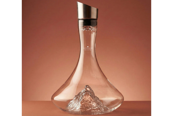 Carafe à vin Alaskan Maker Topographic Mont Cervin en verre cristallin