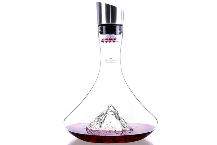 Carafe à vin Alaskan Maker Topographic Mont Cervin en verre cristallin