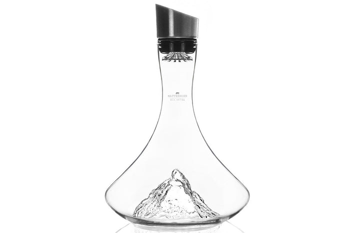 Carafe à vin Alaskan Maker Topographic Mont Cervin en verre cristallin