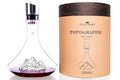Carafe à vin Alaskan Maker Topographic Mont Everest en verre cristallin
