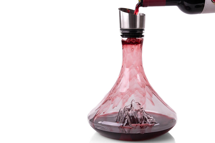 Carafe à vin Alaskan Maker Topographic Mont Everest en verre cristallin