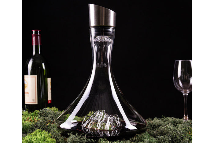 Carafe à vin Alaskan Maker Topographic Mont Rosa en verre cristallin