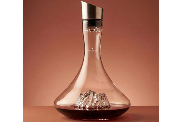 Carafe à vin Alaskan Maker Topographic Mont Rosa en verre cristallin