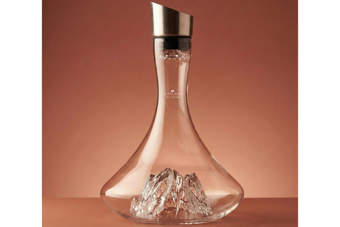 Carafe à vin Alaskan Maker Topographic Mont Rosa en verre cristallin