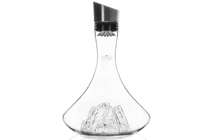 Carafe à vin Alaskan Maker Topographic Mont Rosa en verre cristallin