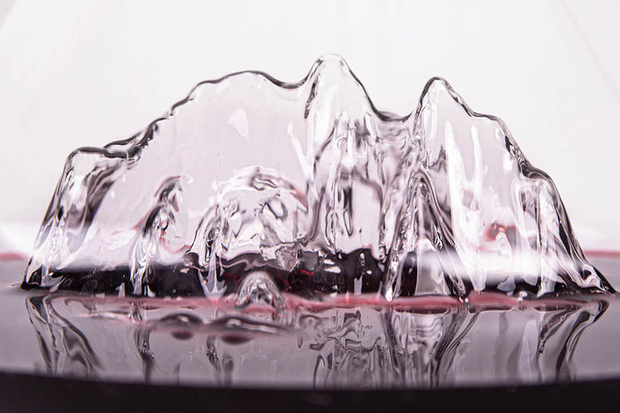 Carafe à vin Alaskan Maker Topographic Mont Rosa en verre cristallin