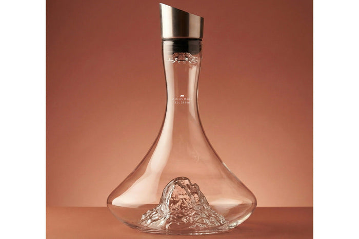 Carafe à vin Alaskan Maker Topographic Pic du midi en verre cristallin