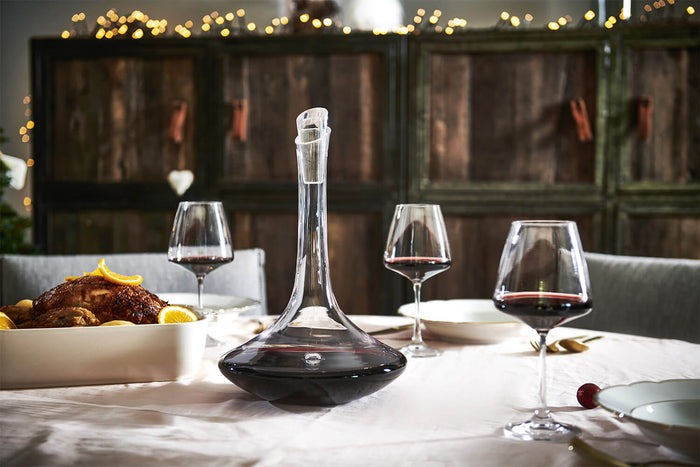 Carafe Peugeot Ibis 75cl pour vins rouges mûrs et vins blancs en verre soufflé à la bouche