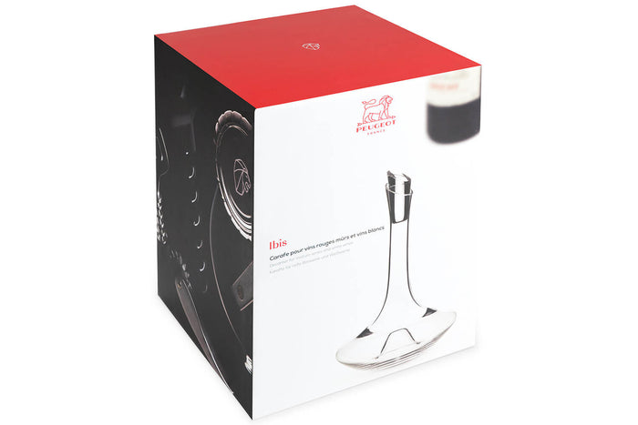 Carafe Peugeot Ibis 75cl pour vins rouges mûrs et vins blancs en verre soufflé à la bouche