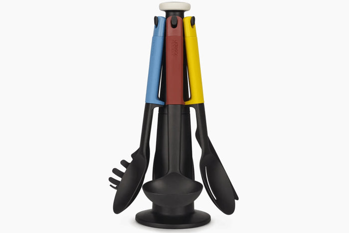 Carrousel de 6 ustensiles Joseph Joseph Elevate Multicolore avec support de rangement rotatif