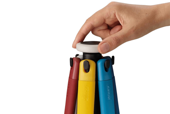 Carrousel de 6 ustensiles Joseph Joseph Elevate Multicolore avec support de rangement rotatif