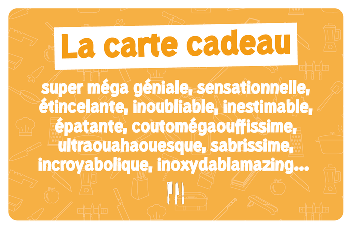 Carte cadeau Couteauxduchef