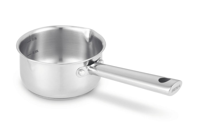 Casserole Beka Cicla avec 2 becs verseurs en inox 12cm
