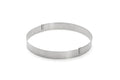 Cercle à entremets extensible De Buyer en inox hauteur 3cm - 18 à 36cm