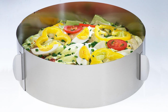 Cercle à gâteaux extensible Gefu Tondo XXL hauteur 10cm