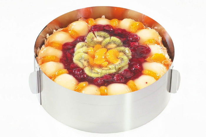 Cercle à gâteaux extensible Gefu Tondo XXL hauteur 10cm