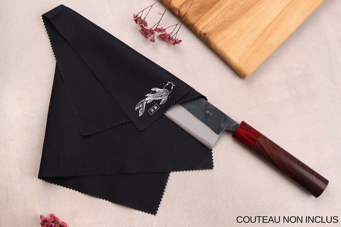 Chiffon microfibre pour nettoyer vos couteaux de cuisine