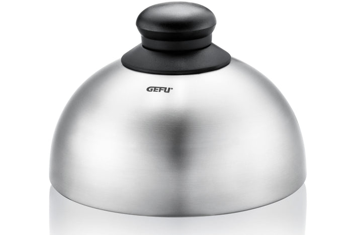 Cloche à burger et fondante Gefu BBQ en acier inox diamètre 15cm