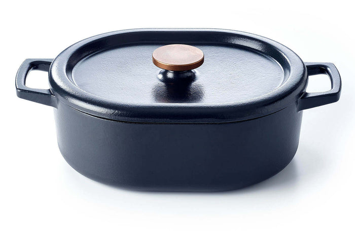 Cocotte ovale Beka Nori en fonte émaillée 31cm