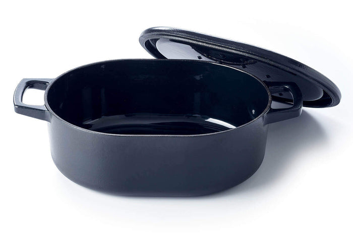 Cocotte ovale Beka Nori en fonte émaillée 31cm