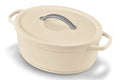 Cocotte ovale Beka Plume en aluminium 31cm - Beige