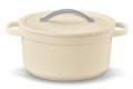 Cocotte ronde Beka Plume en aluminium 24cm - Beige