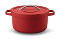 Cocotte ronde Beka Plume en aluminium 24cm - Rouge