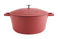 Cocotte ronde MasterClass compatible induction en fonte d'aluminium rouge 5L