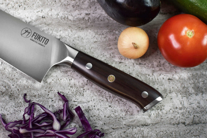 Coffret 2 couteaux Fukito Ebène X50 Chef + Office