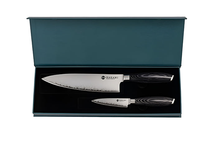 Coffret 2 couteaux Hakami Ajisai San Maï office + chef