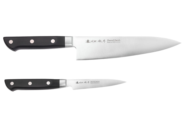 Coffret 2 couteaux japonais Satake Cutlery ABS chef 21cm + office 9cm