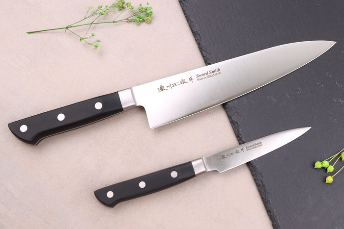 Coffret 2 couteaux japonais Satake Cutlery ABS chef 21cm + office 9cm