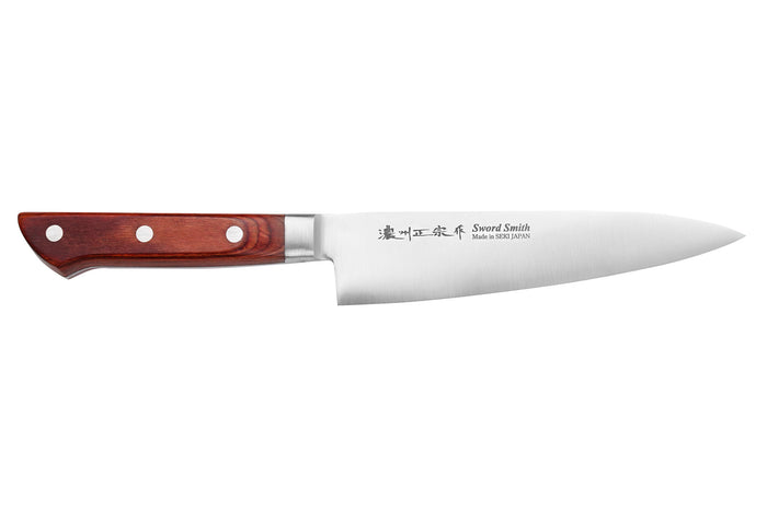 Coffret 2 couteaux japonais Satake Cutlery Brown Pakkawood chef + office