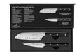 Coffret 2 couteaux Sabatier International Egide Office 9cm + Mini santoku 12cm