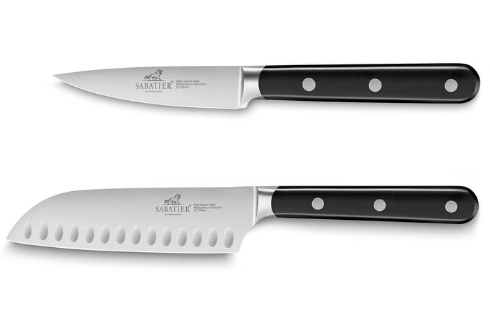 Coffret 2 couteaux Sabatier International Egide Office 9cm + Mini santoku 12cm