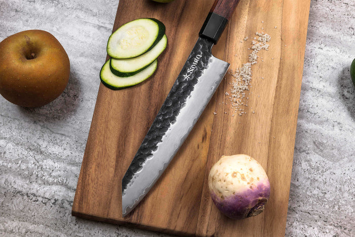 Coffret 2 couteaux Sayuto Séquoia San Mai Kiritsuke + Office