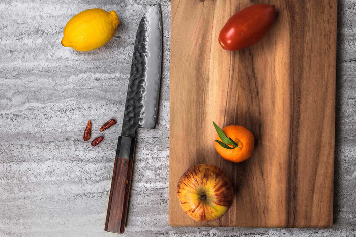 Coffret 2 couteaux Sayuto Séquoia San Mai Santoku + Office