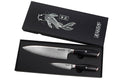 Coffret 2 couteaux Wusaki Fujiko Black 10CR Chef + Office
