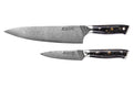 Coffret 2 couteaux Wusaki Sakin Damas 10Cr Chef + Office