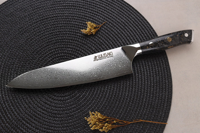 Coffret 2 couteaux Wusaki Sakin Damas 10Cr Chef + Office