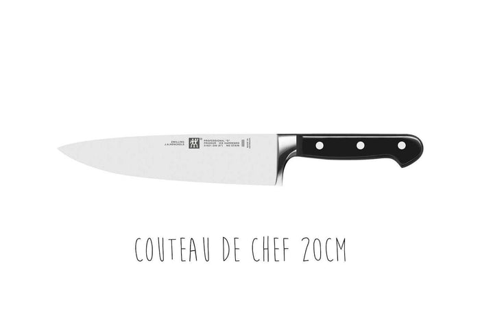 Coffret 2 couteaux Zwilling Professionnal S forgés Office + Chef