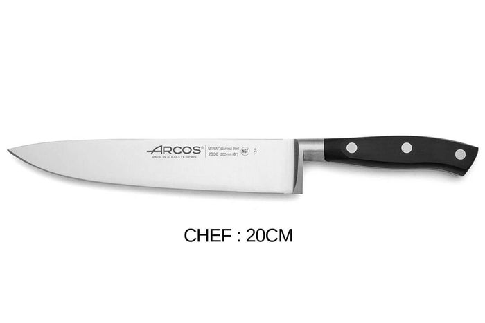 Coffret 3 couteaux Arcos Riviera : office + universel + chef