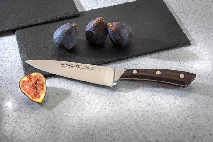 Coffret 3 couteaux de cuisine Arcos Natura : Office + Découper + Santoku