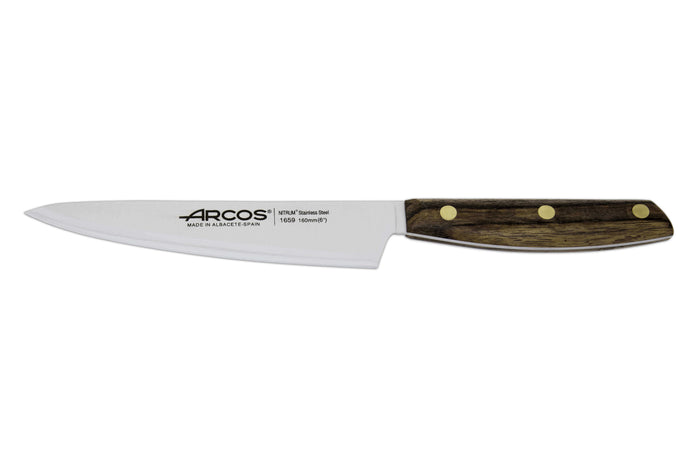 Coffret 3 couteaux de cuisine Arcos Nordika : 1 Office + 1 Chef 16cm + 1 Chef 21cm