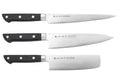 Coffret 3 couteaux japonais Satake Cutlery ABS sujihiki + chef + nakiri