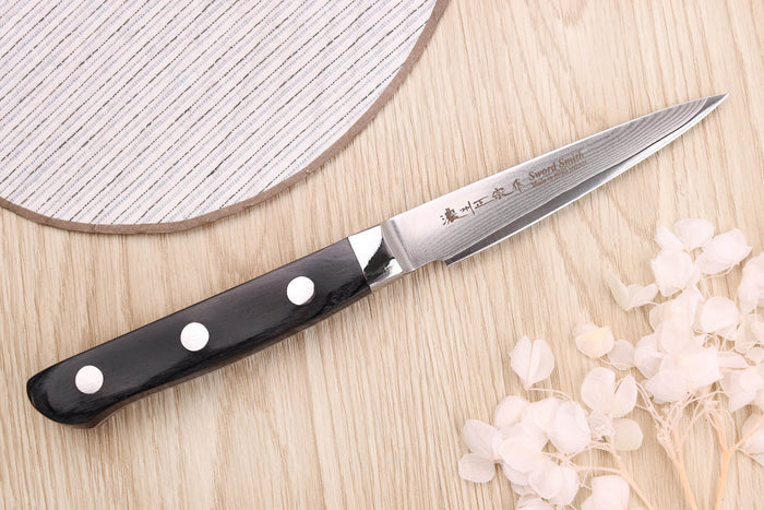 Coffret 3 couteaux japonais Satake Cutlery damas 69 couches chef + universel + office