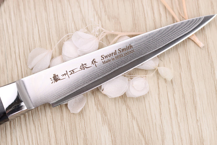 Coffret 3 couteaux japonais Satake Cutlery damas 69 couches chef + universel + office