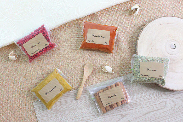 Coffret 36 épices Le Monde en Tube Collection - sachets zippés